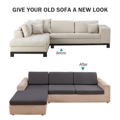 Stretch Sofa Seat Slipcover Removable Cushion Cover Scratch Resistant