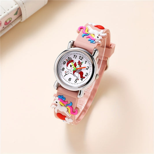 Cartoon Unicorn Silicone Watch Decorative Accessories Gift For Girls