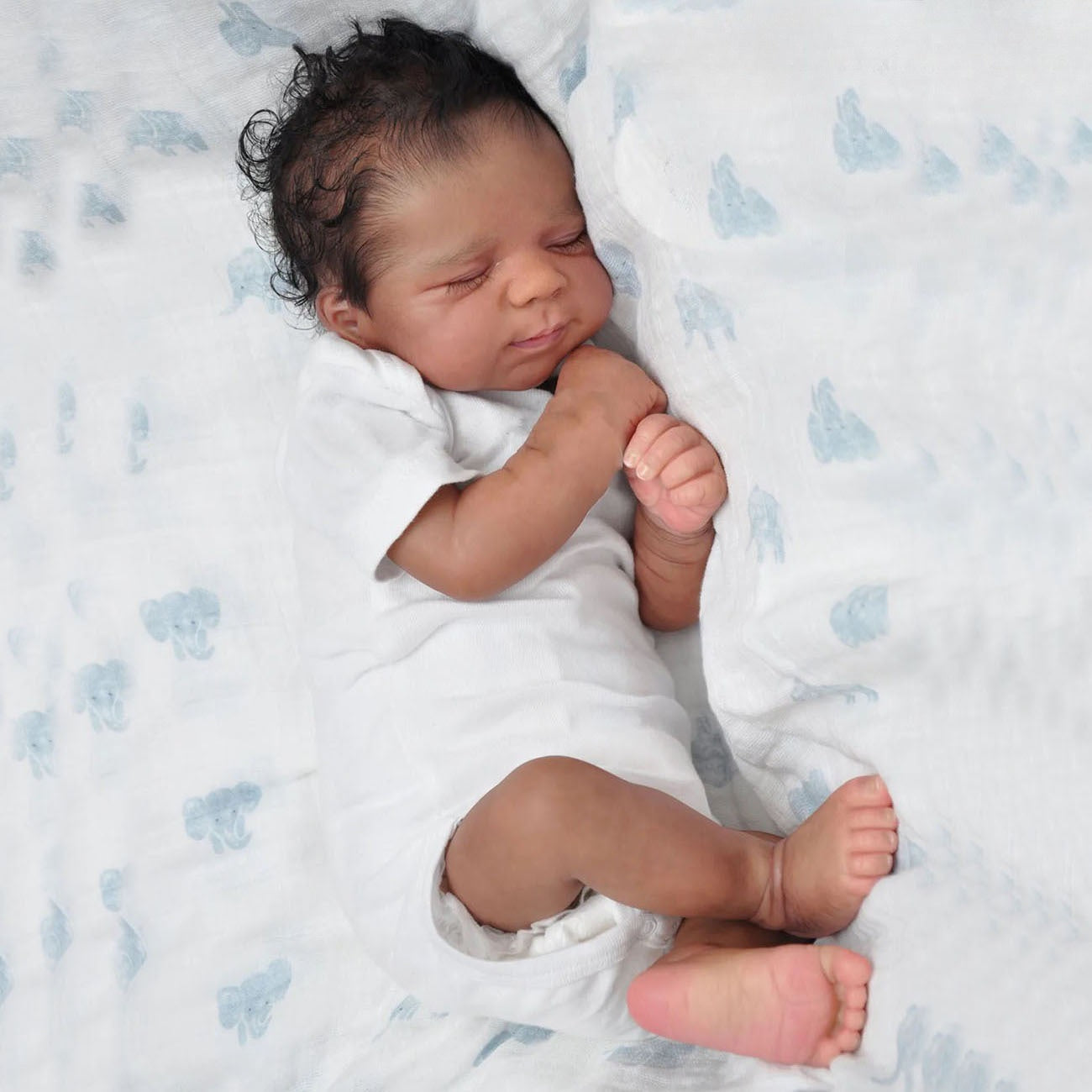 Realistic Reborn Baby Doll Asleep Soft Vinyl & Cloth Body Gift for Girls