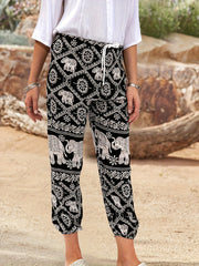 Geometric Elephant Print Plus Size