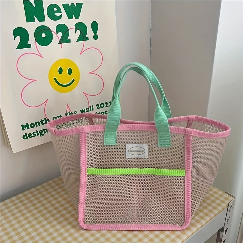 Travel Vacation Mesh Mommy Bag Hand held Storage Bag