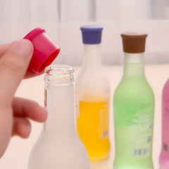 10pcs Silicone Bottle Caps Reusable Wine Stoppers Kitchen Accessory