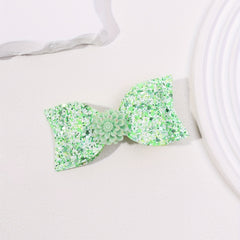 Green Hair Clip Double Layered Side Hair Bang Braids Women Girls Sweet Clip