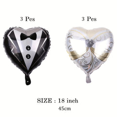 6pcs Green Film Balloon Wedding Party Decoration Balloons