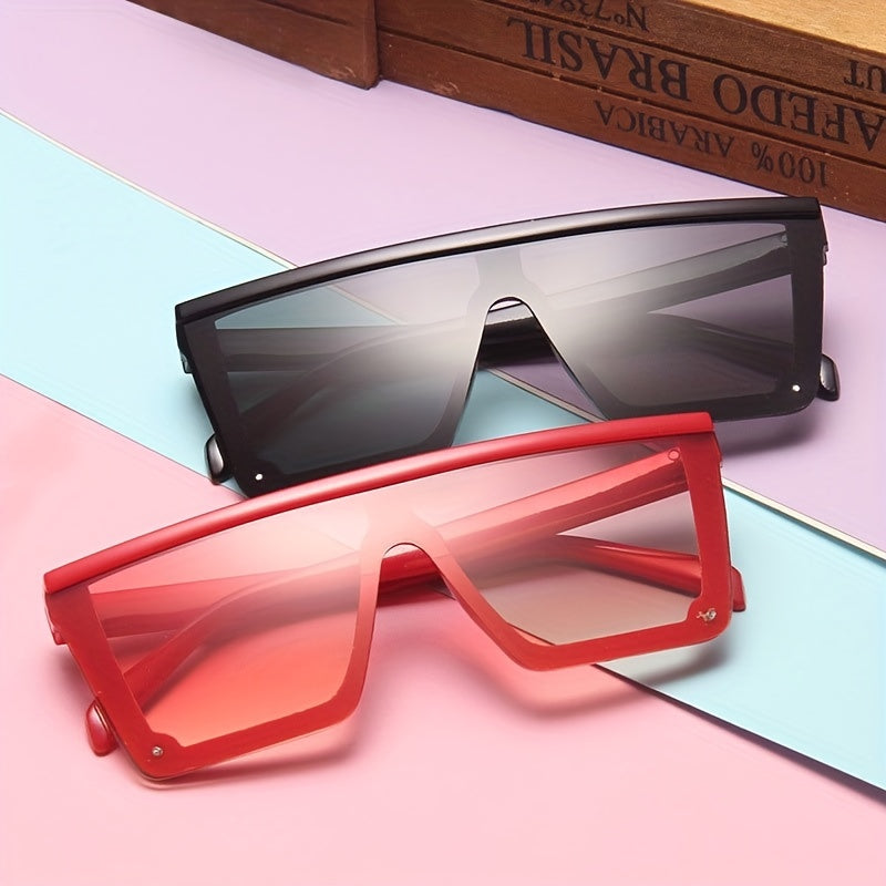 Children's Gradient Large Frame Windproof Sunglasses UV400