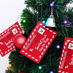 Christmas Felt Envelope Pendant Red Gift Bag