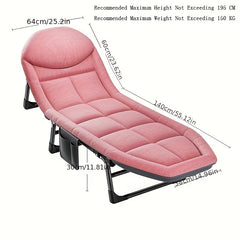 Portable Folding Bed for Outdoor Leisure Office Lunch Break Camping