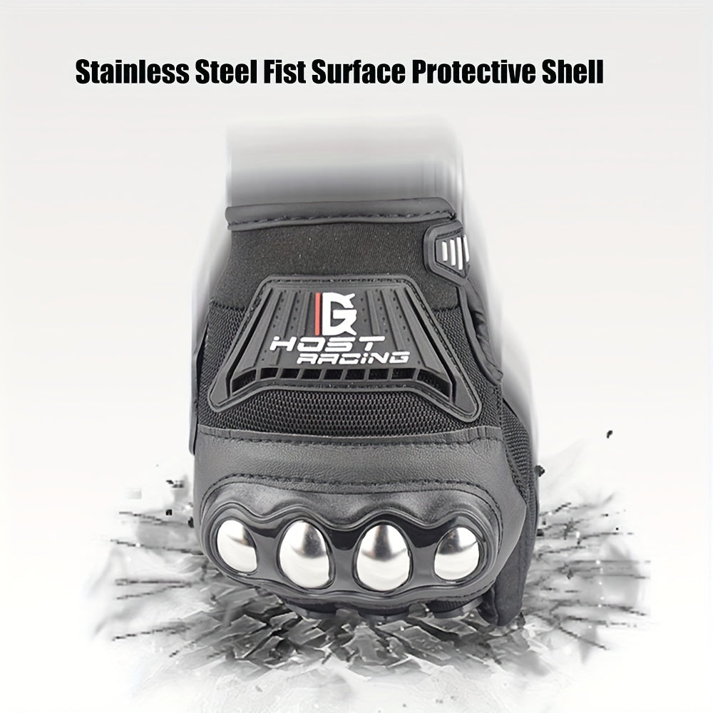 Durable Breathable Motorcycle Gloves Touchscreen Compatible