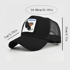 Animal Embroidery Sunshade Hip Hop Baseball Cap