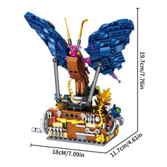 Mechanical Butterfly Model Building Set with Stand ABS Material