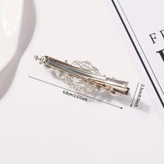 Faux Pearl Hair Clip Duck Billed Clip for Side Hair Bang