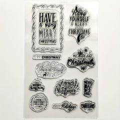 Christmas Word DIY Silicone Transparent Stamp