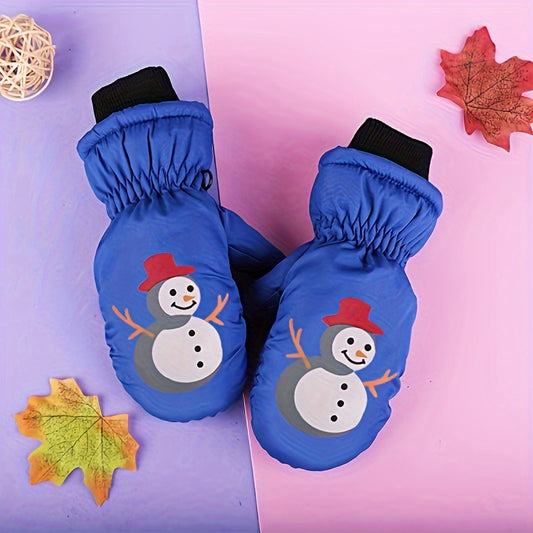Winter Kids' Thick Warm Waterproof Snow Gloves