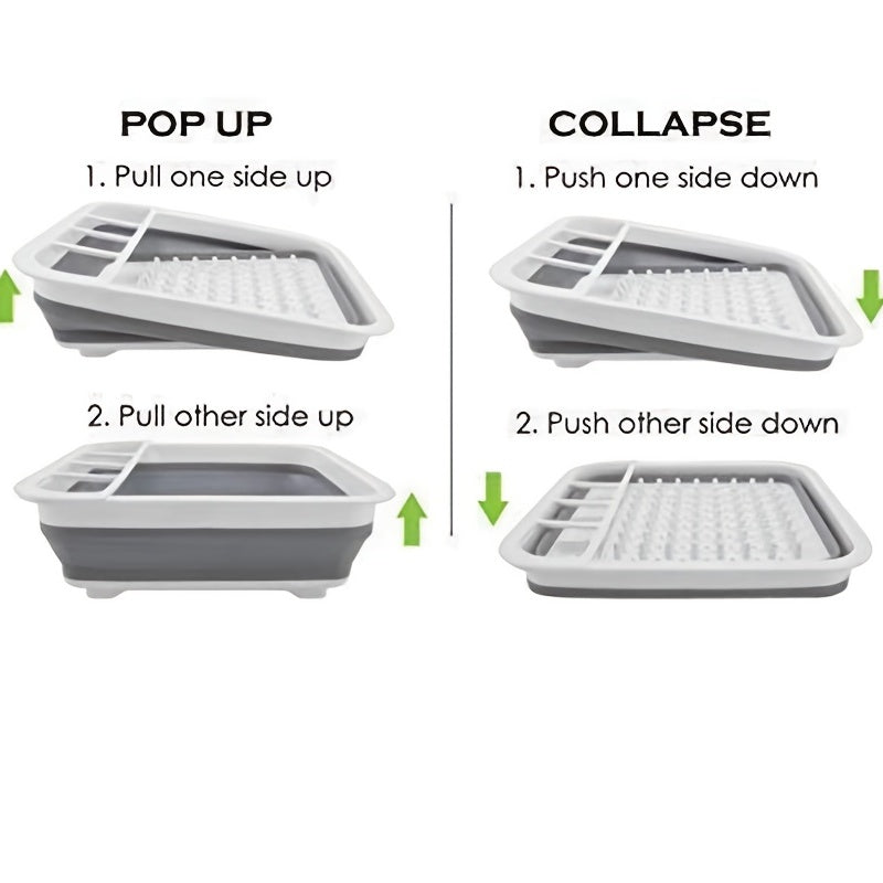 Large Foldable Dish Drying Rack for Kitchen Counter