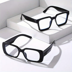 2 Pairs Square Frame Men's Anti Light Sunglasses