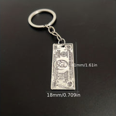 Mini US Dollar Keychain Hip hop Vintage Key Ring Purse Bag Car Key Accessory