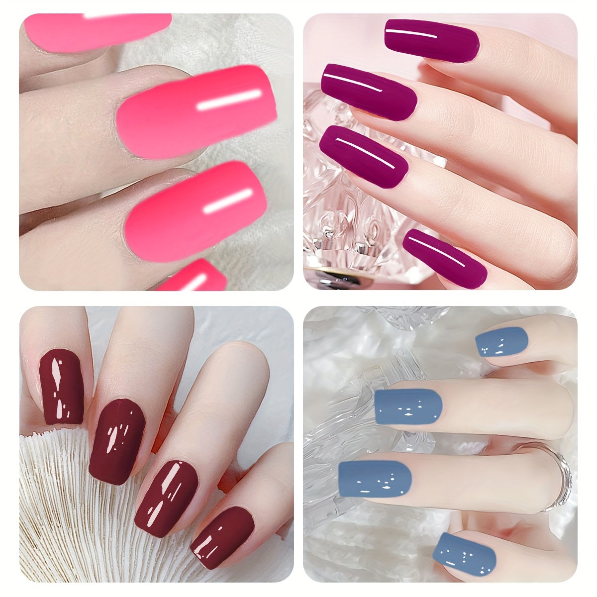 GJOQ Monochrome Gel Nail Polish - High Shine Finish