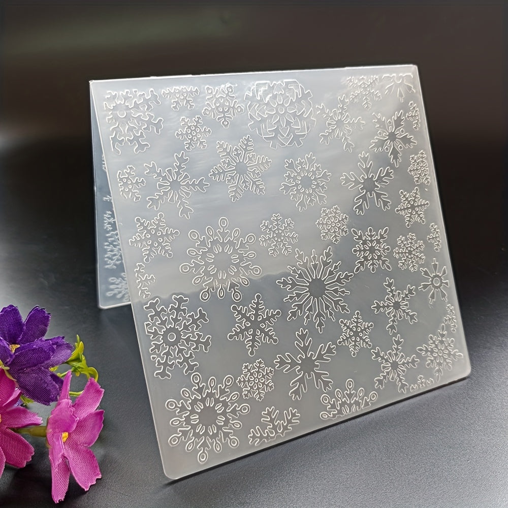 Snowflake Embossed Folder Plastic Embossing for Card Making Scrapbook Craft