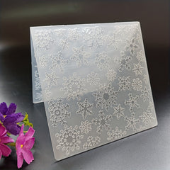 Snowflake Embossed Folder Plastic Embossing for Card Making Scrapbook Craft