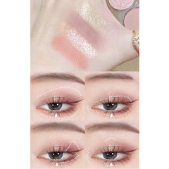 Milk Tea Brown Coral Eyeshadow Palette - 9 Colors