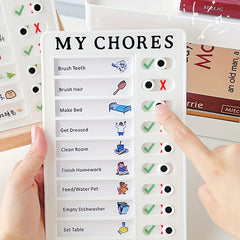 11pcs Cardholder with 10 Blank Papers - Time Management Plan Table