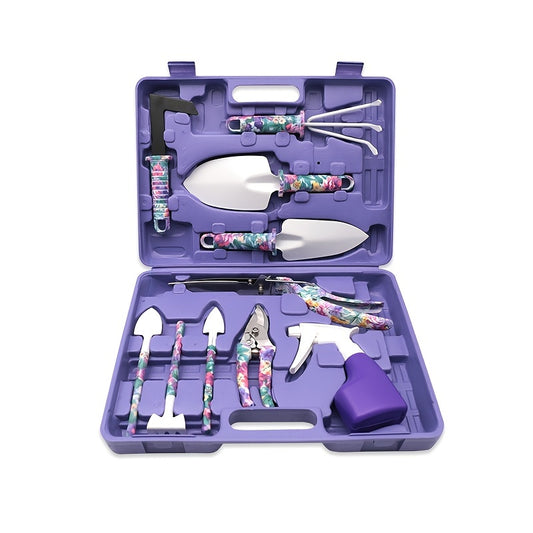Stainless Steel Garden Tool Set for Pruning and Shoveling