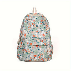 Floral Corduroy Backpack Stylish Laptop Bag for College & Work