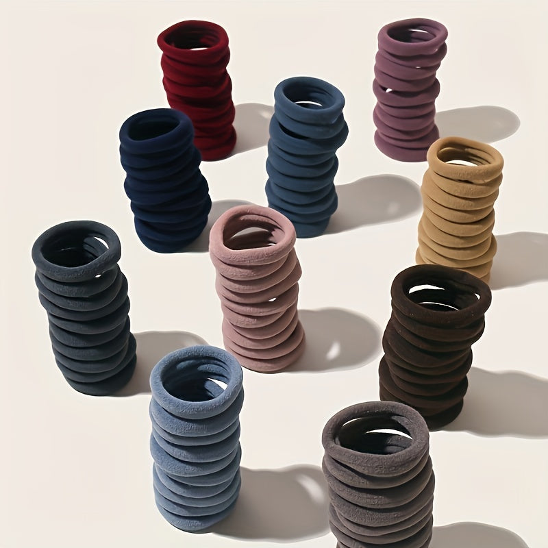 100pcs Colorful Elastic Hair Tie Ponytail Holders for Girls Kids