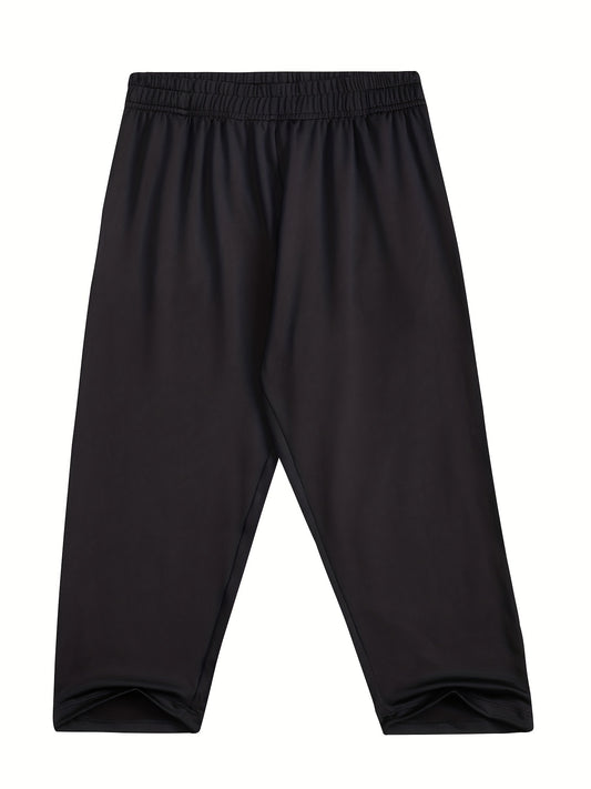 Grey Sports Cropped Pants Boys Size Kids Thin Summer