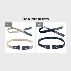 Elastic Waist Belt No Buckle for Men No Bulge No Hassle Belt