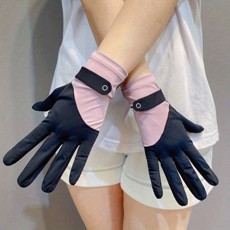 Ice Silk Mesh Gloves Non-slip UV Protection Cycling Driving