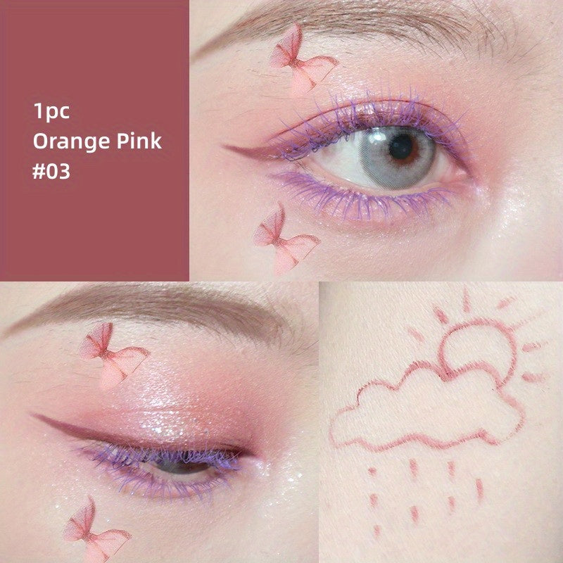 Colorful Eyeliner Gel Pen Smudge Proof Waterproof Pen 3 Colors