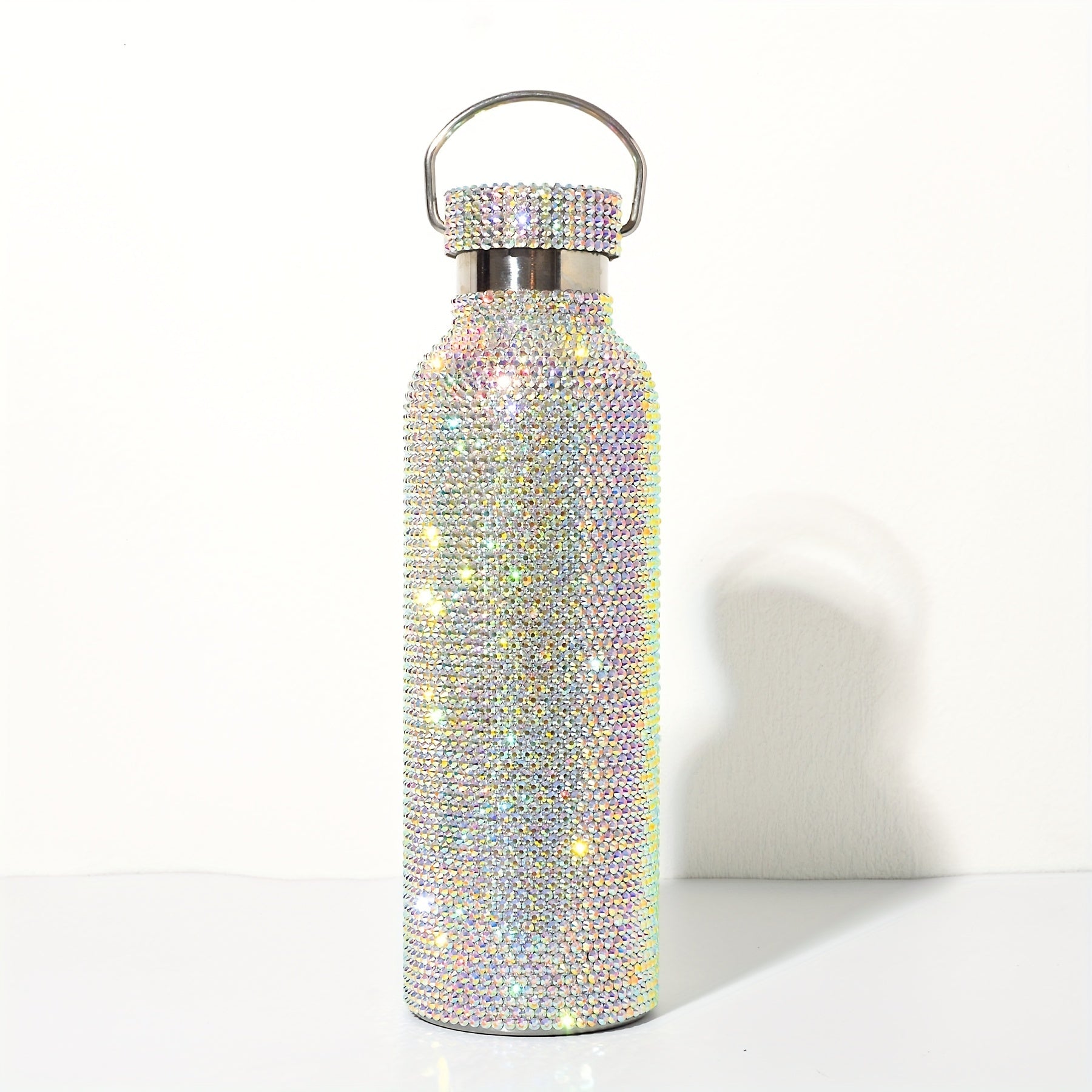 500ml Bling Stainless Steel Insulated Water Bottle 18oz Vacuum Flask