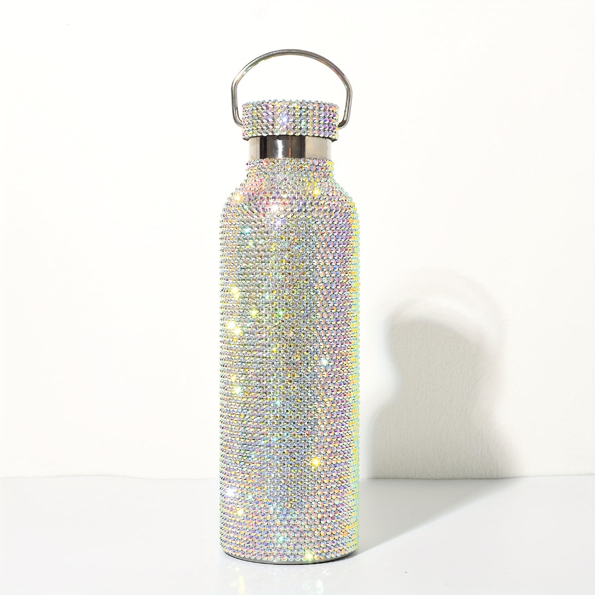 500ml Bling Stainless Steel Insulated Water Bottle 18oz Vacuum Flask