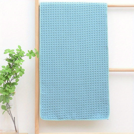Soft Absorbent Waffle Honeycomb Bath Sheet Towel 13.78x29.53 Inches