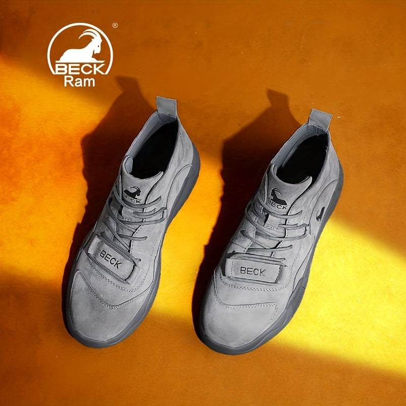 Men's Lace up Boots Sneakers Casual Walking Shoes High Top Comfortable