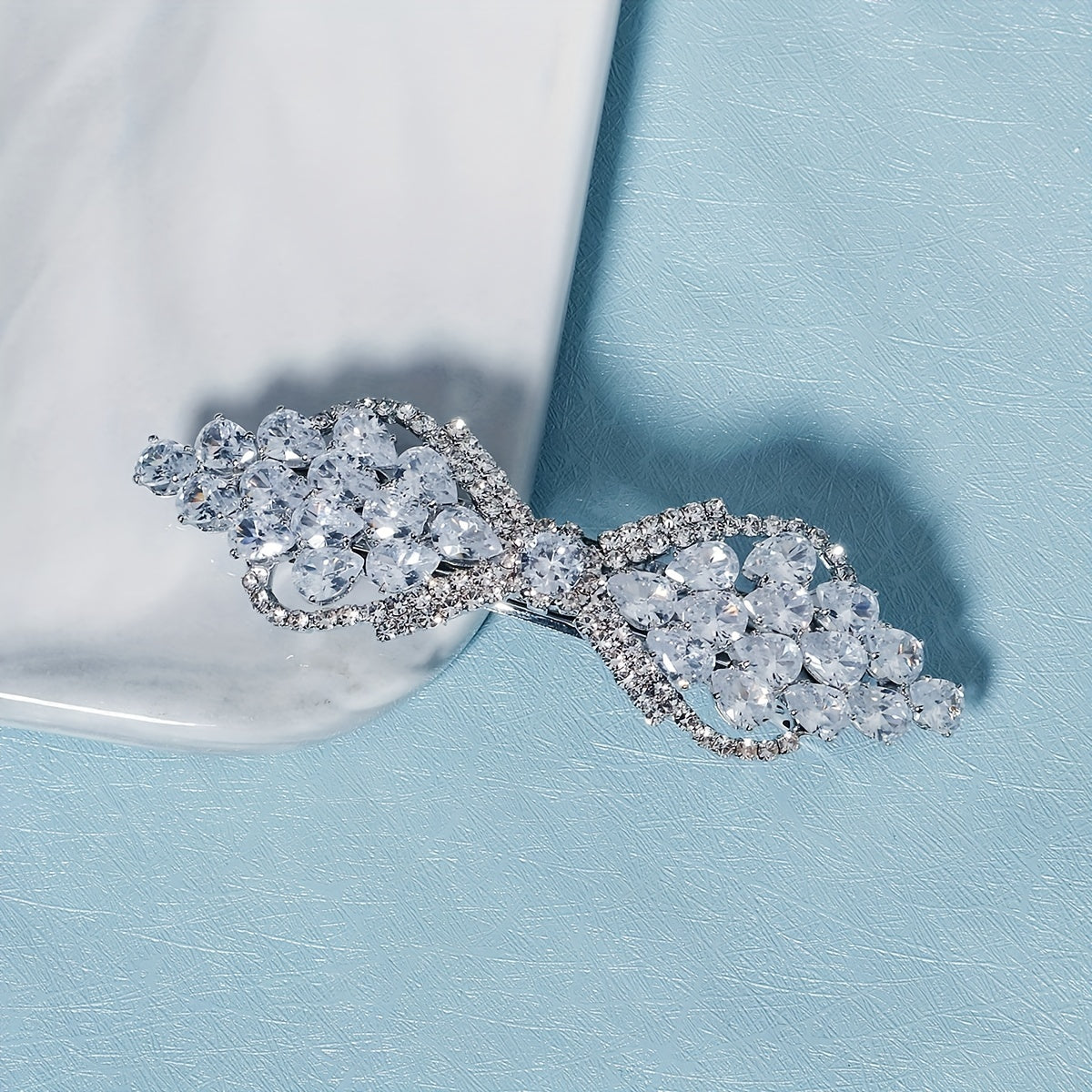 Zircon Side Clip Rhinestone Hair French Barrette