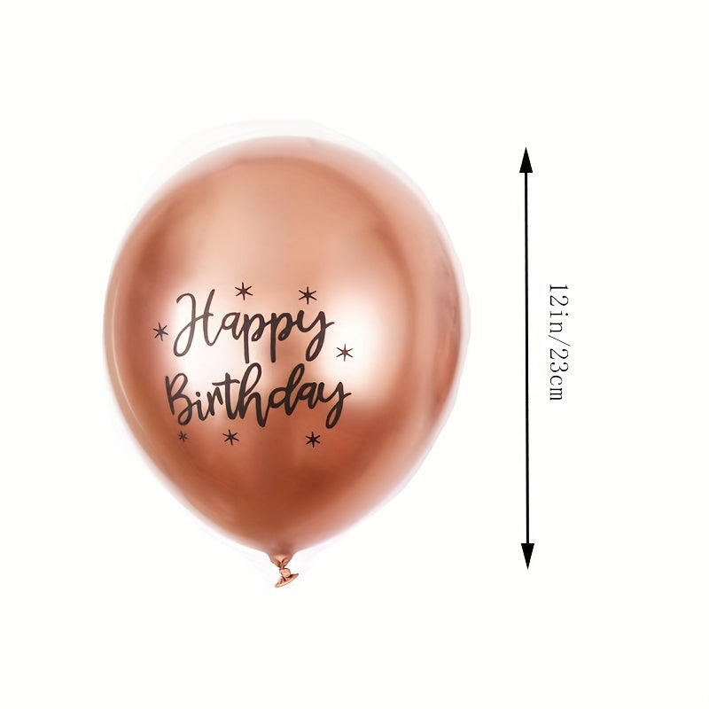 Metallic Printed Balloon Set 6 pcs Venue Decoration