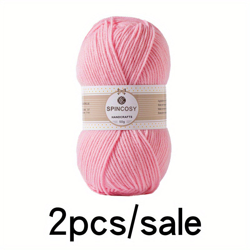 Multicolor Soft Acrylic Yarn For Knitting & Crochet 280 Yards 50g