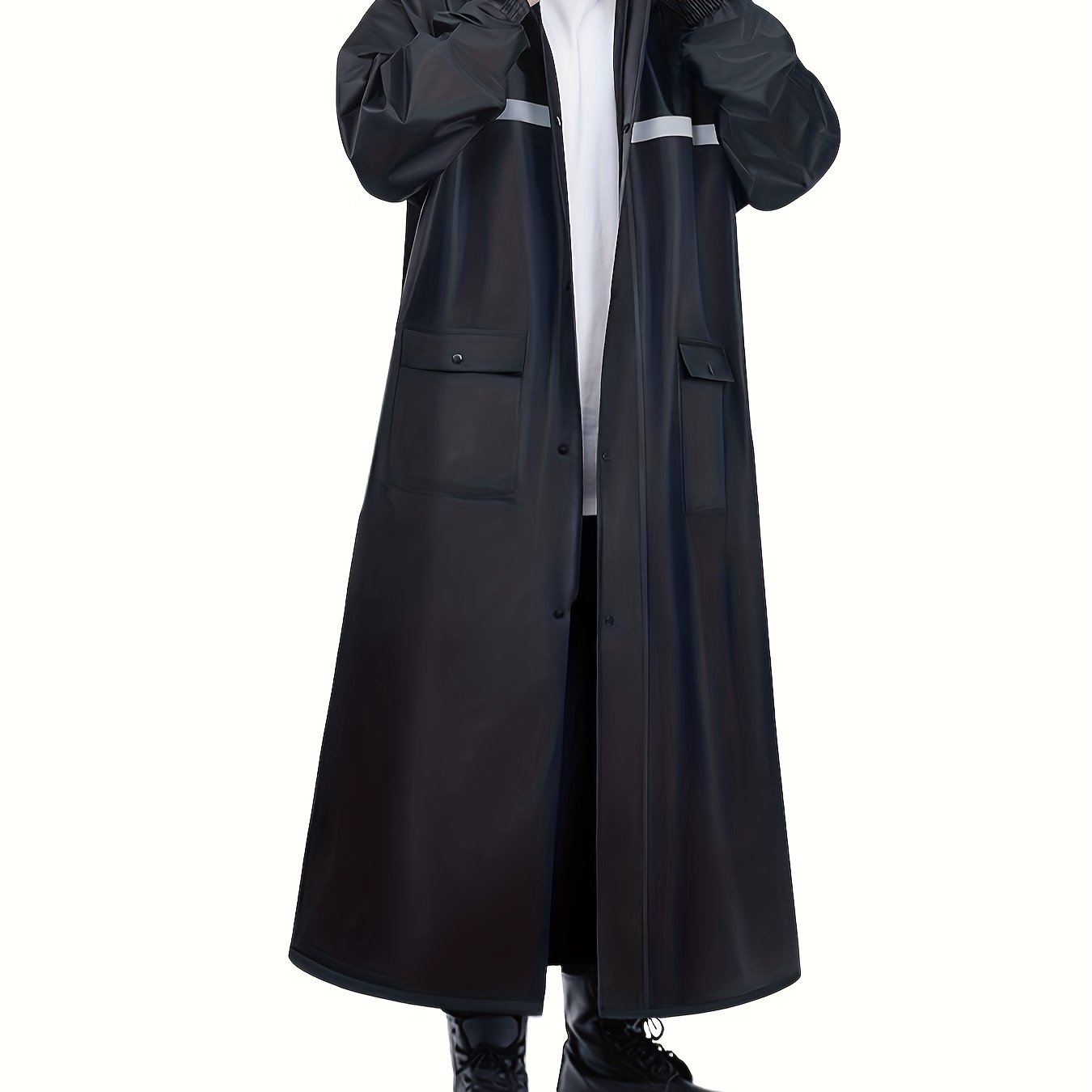 Men's Lightweight Waterproof Hooded Raincoat