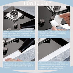 Self-Adhesive Caulk Strip 320 04cm for Kitchen Bathroom Sealing
