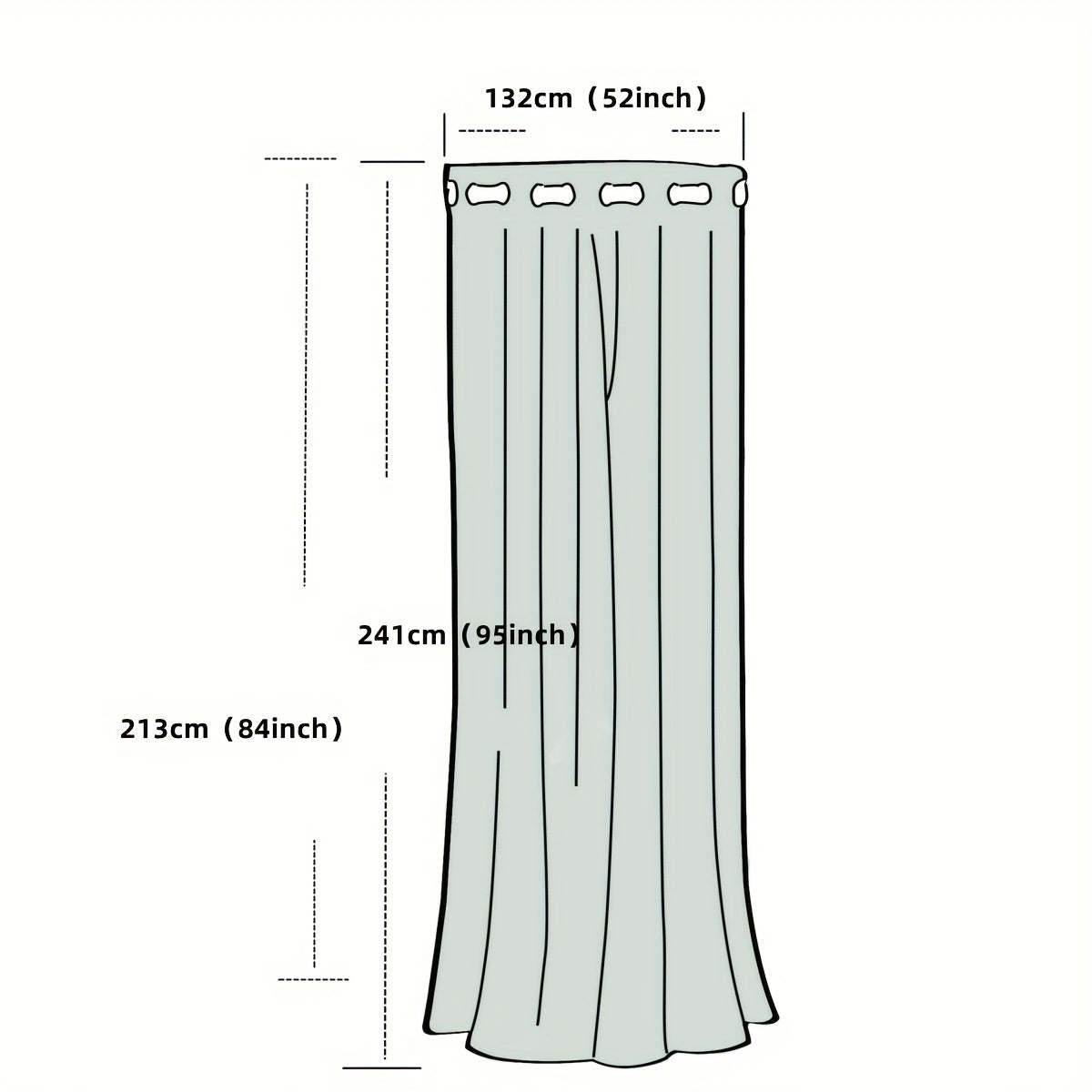 Blackout Curtain Heat Insulation Grommet Top Curtain
