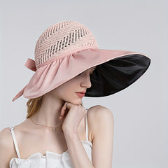 Foldable Wide Brim Visor Hat Summer UV Protection Sun Hat