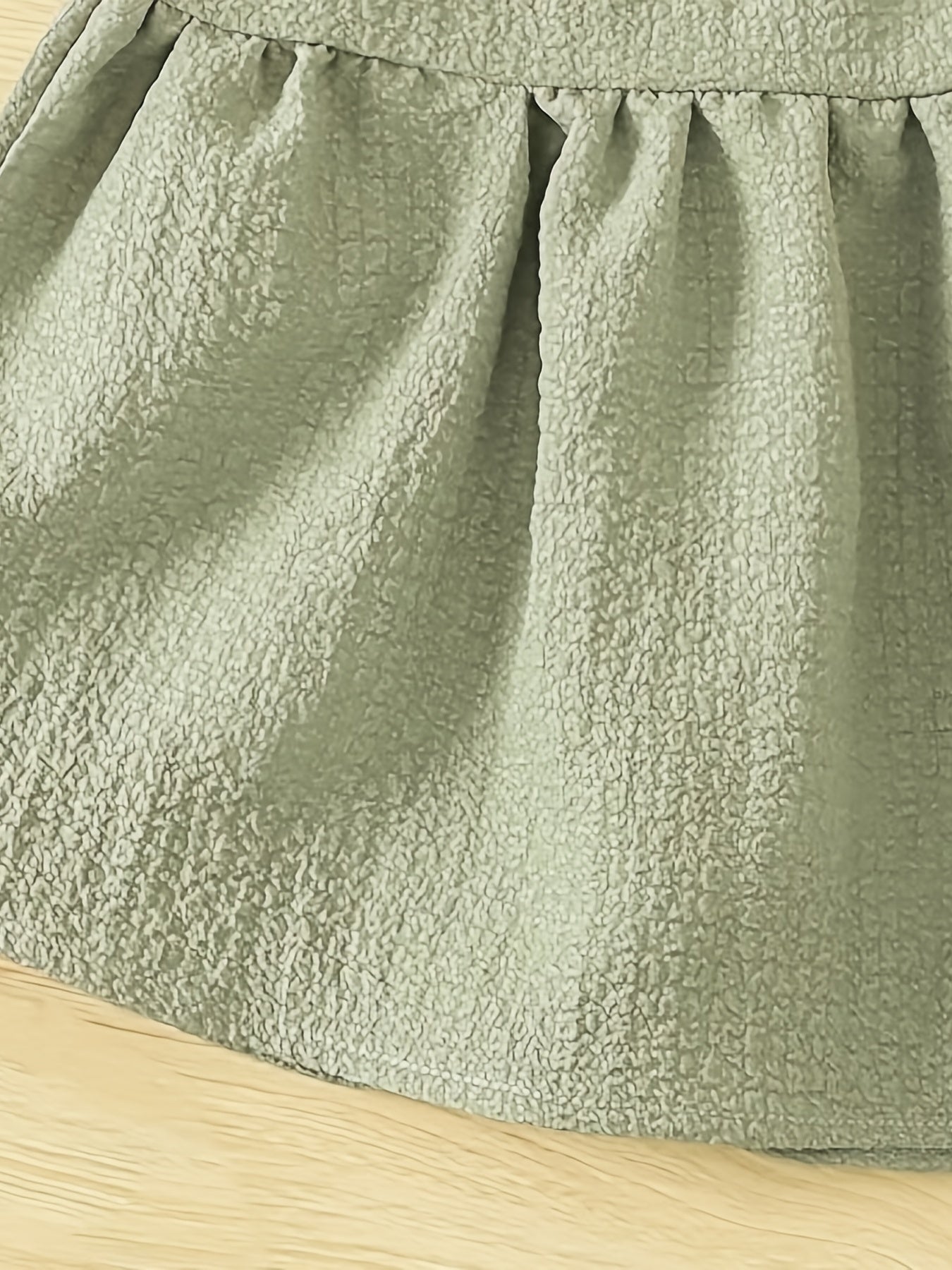 Girls Green Ruffled Elastic Waist Princess Skirt