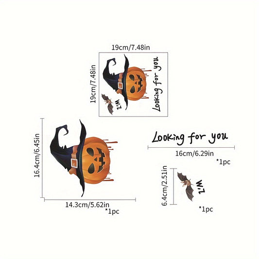 Halloween Witch Self Adhesive Stickers 3pcs