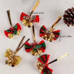 3pcs Christmas Tree Double Bell Decoration Set Christmas Tree Pendant