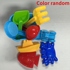 9pcs Beach Toys Set Sand Mold Net Tools Children's Parent-child Interaction