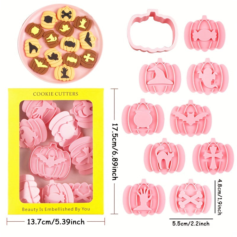 Halloween DIY Pumpkin Ghost Cookie Cutters Biscuit Mold Cookie Stampers