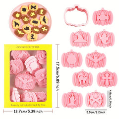 Halloween DIY Pumpkin Ghost Cookie Cutters Biscuit Mold Cookie Stampers