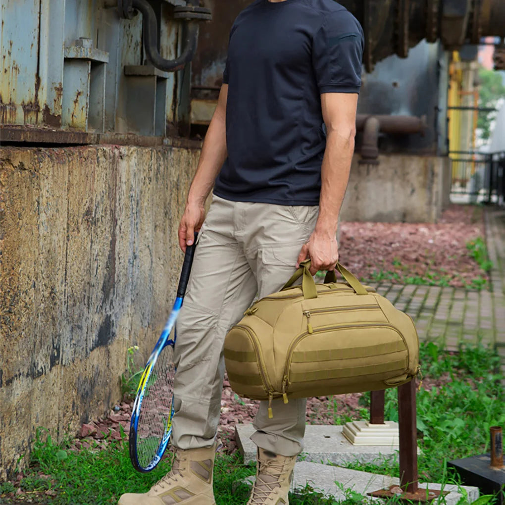 35L Waterproof Nylon Backpack for Hiking Travelling Shoulder Bag